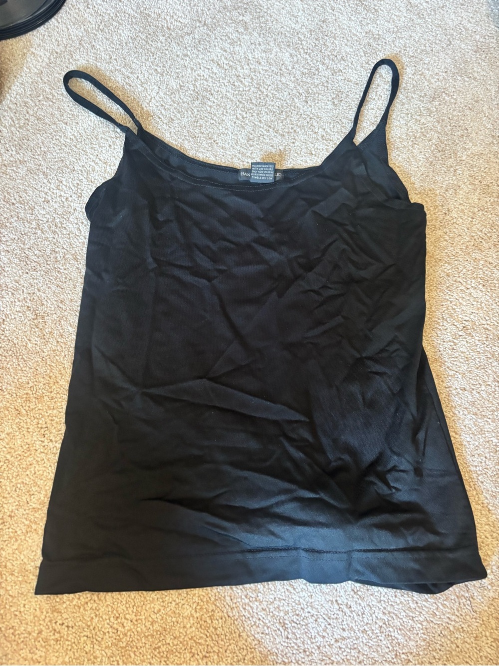 Banana Republic Black Stretch Ribbed Camisole